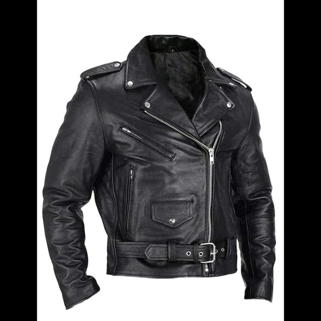 Giubbotto Biker da Uomo Zip Asimmetrica