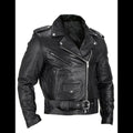 Giubbotto Biker da Uomo Zip Asimmetrica