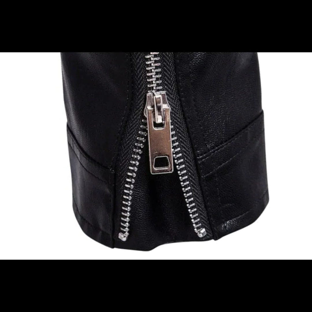 Giubbotto Biker da Uomo Zip Asimmetrica — foto 2