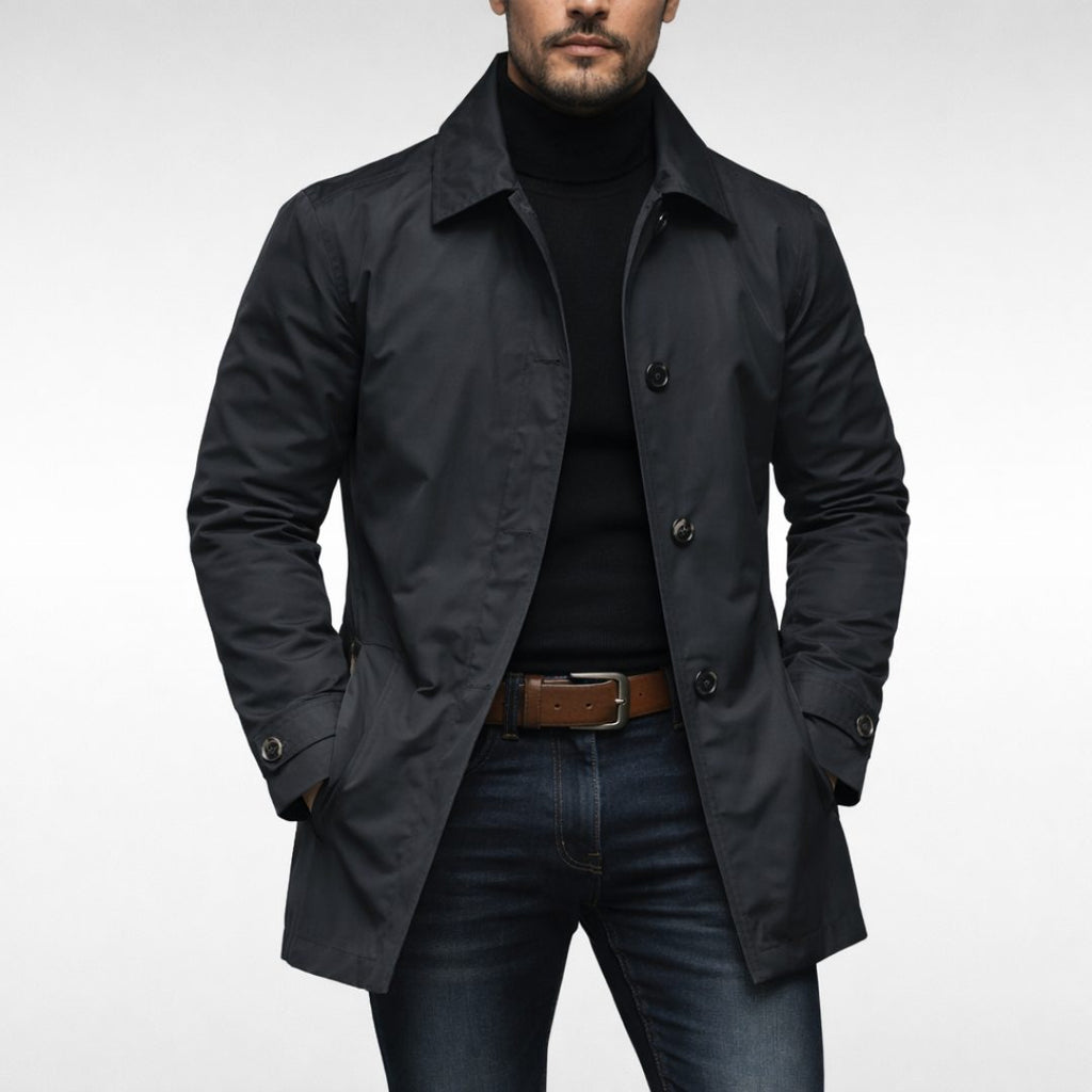 Cappotto da Uomo con Collo Classico e Taglio Dritto — foto 7