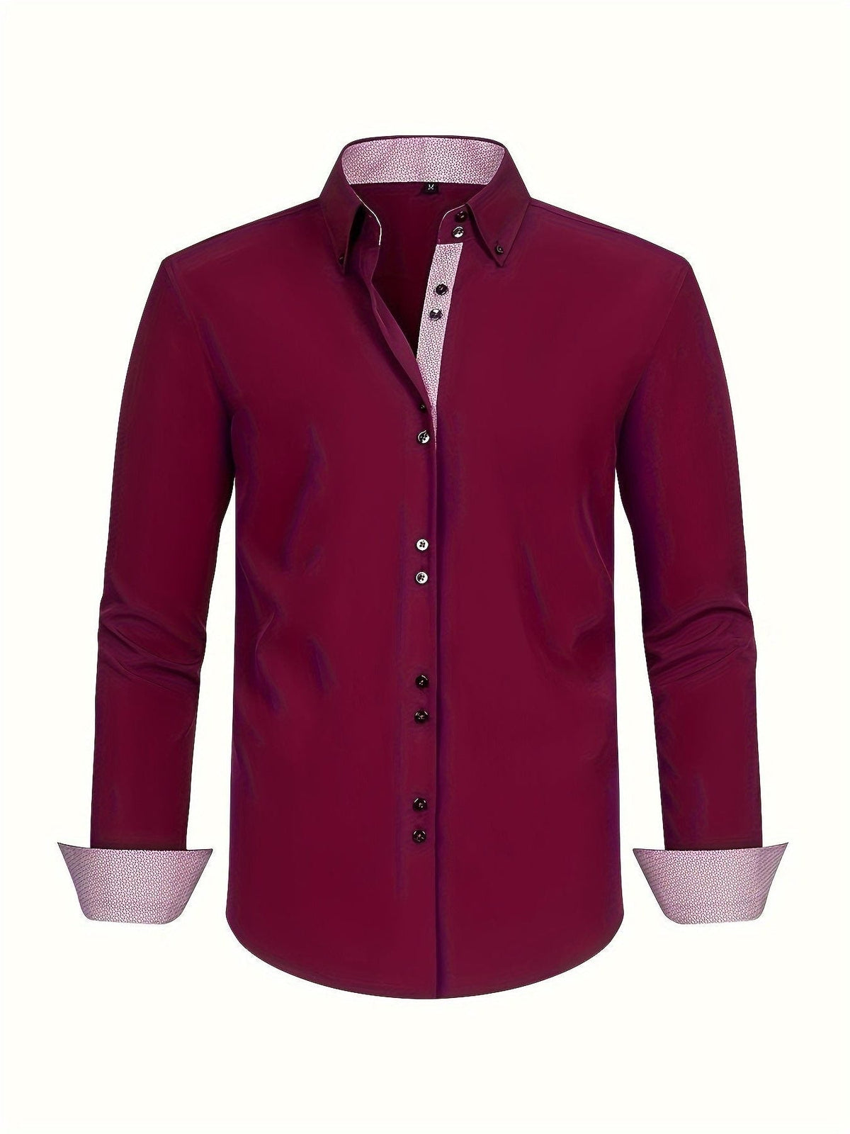 Camicia da Uomo con Polsini a Contrasto — foto 3