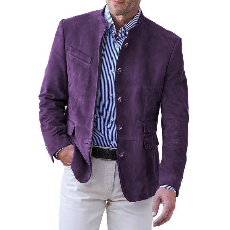 Blazer da Uomo Abbottonato in Stile Rilassato — foto 3