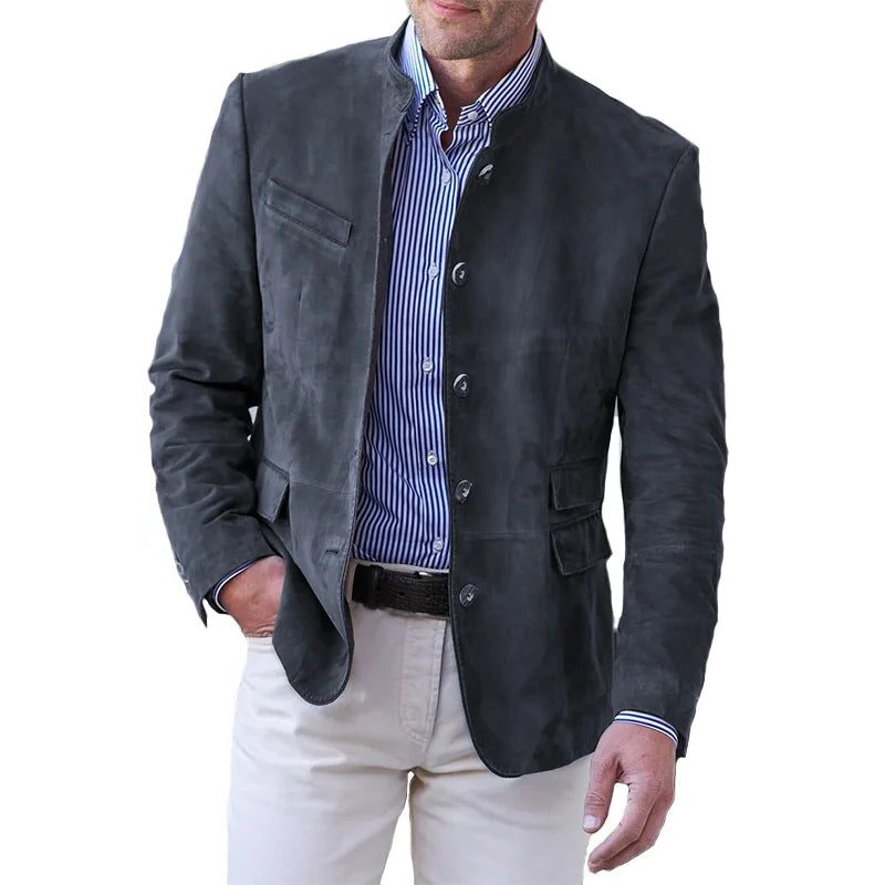 Blazer da Uomo Abbottonato in Stile Rilassato — foto 4