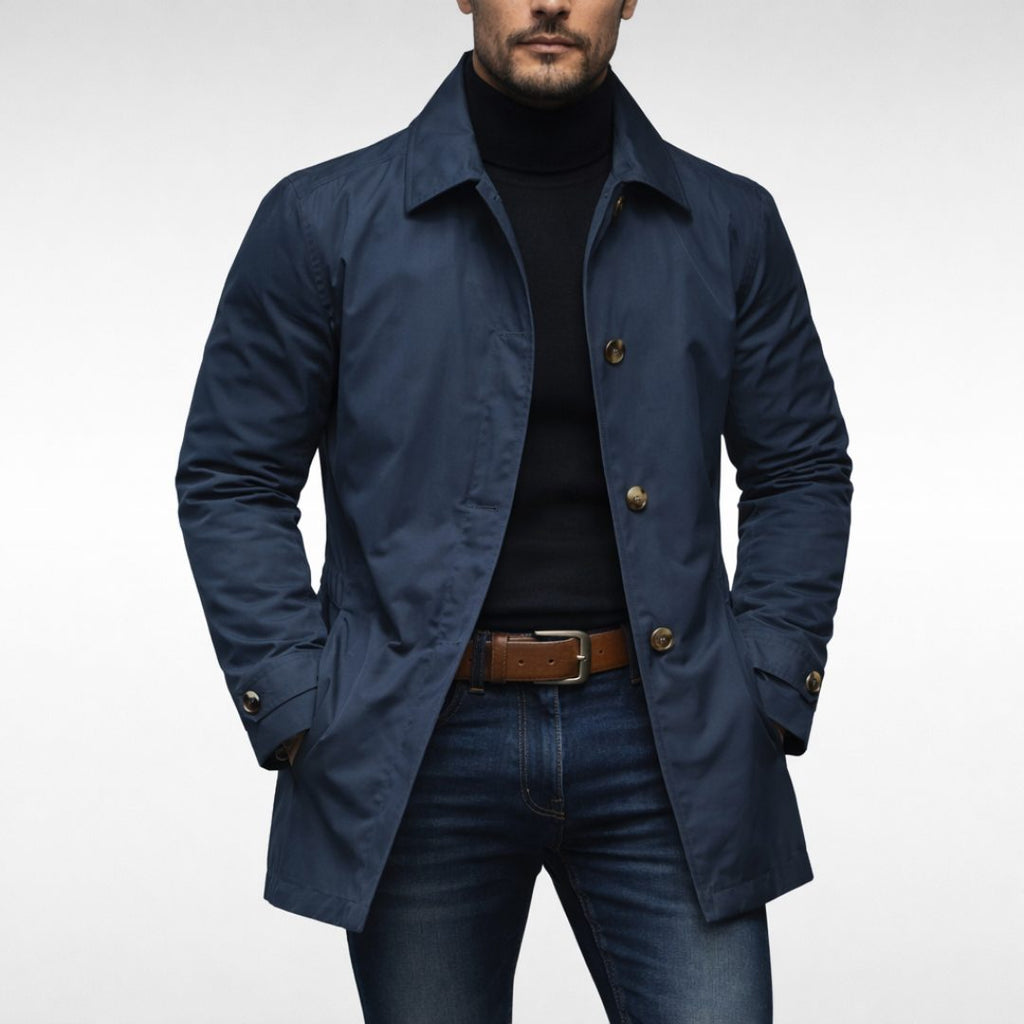 Cappotto da Uomo con Revers e Chiusura a Bottoni — foto 4
