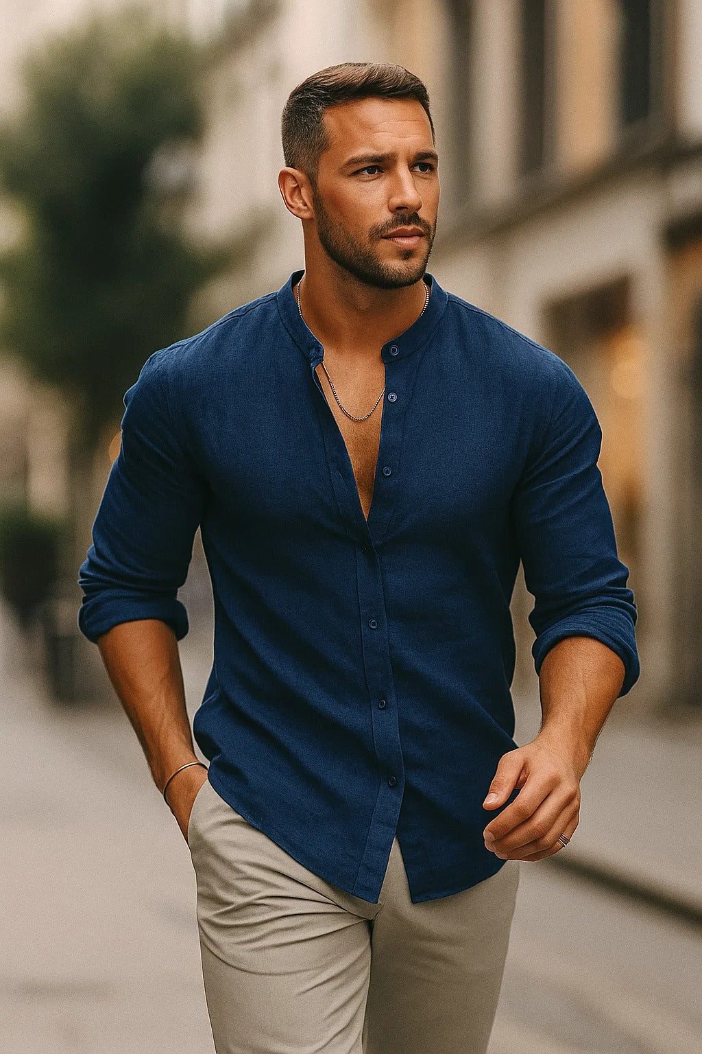 Camicia Fresca da Uomo a Maniche Lunghe — foto 7