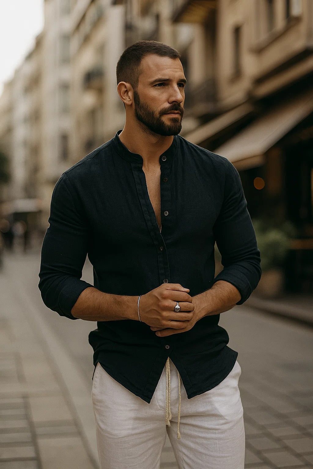 Camicia Fresca da Uomo a Maniche Lunghe — foto 9
