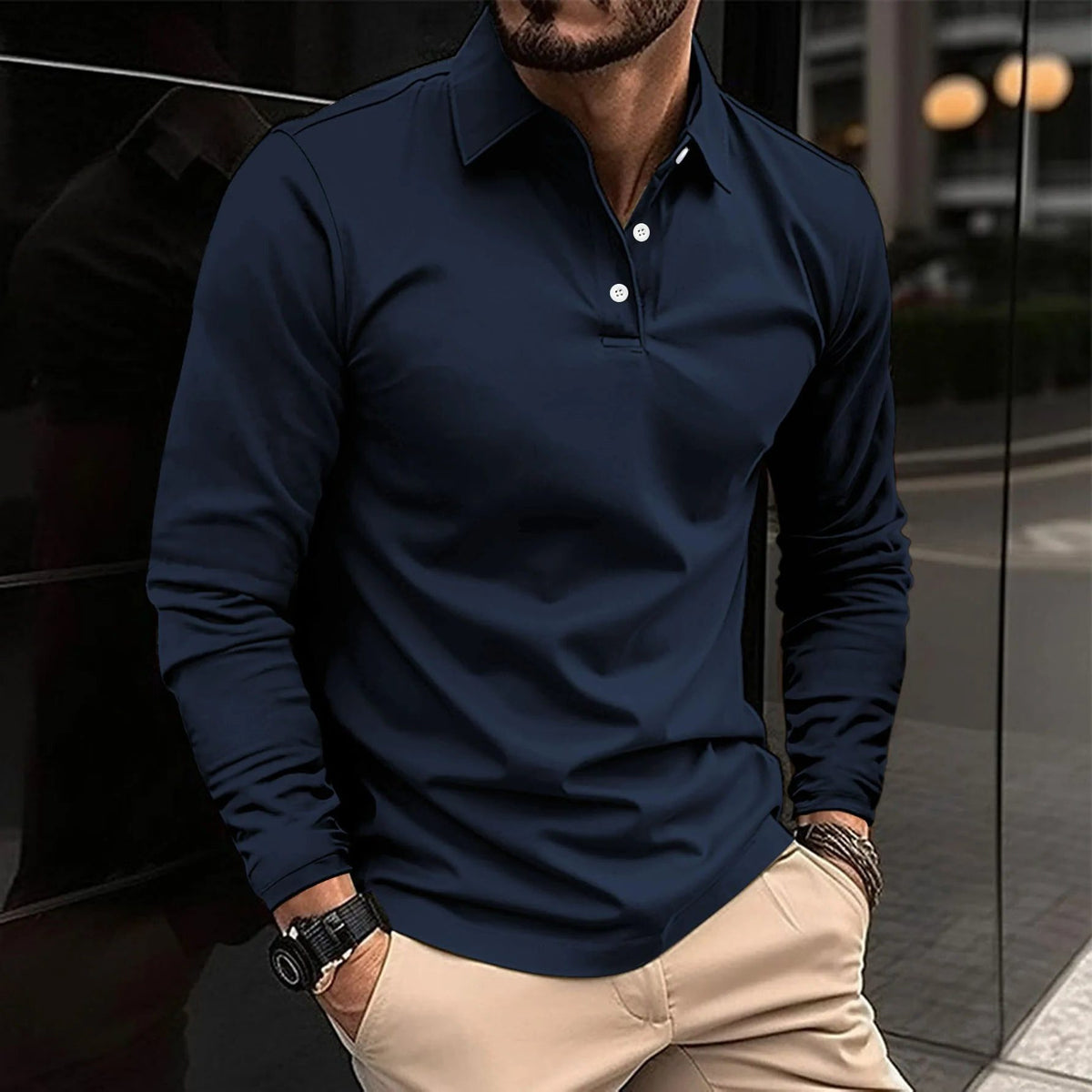 Polo Versatile da Uomo Maniche Lunghe — foto 3