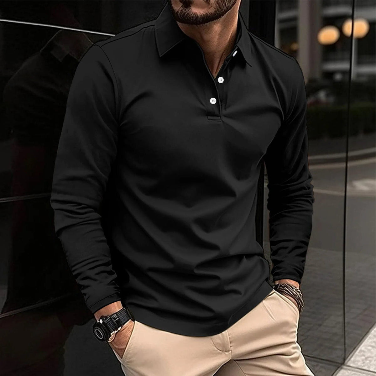 Polo Versatile da Uomo Maniche Lunghe — foto 5