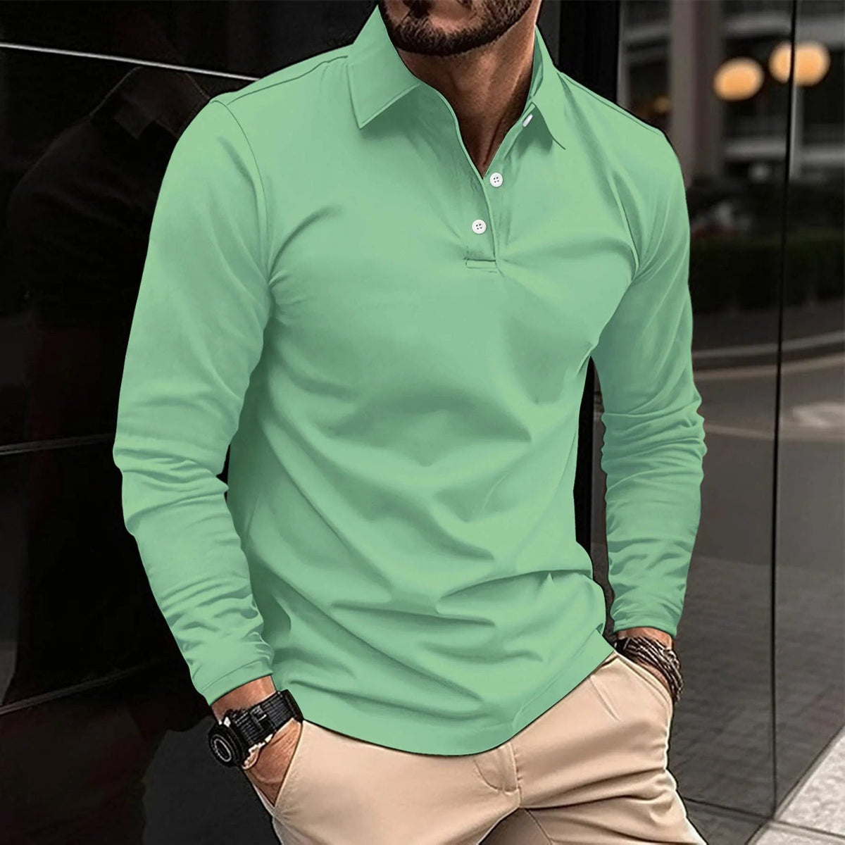 Polo Versatile da Uomo Maniche Lunghe — foto 9