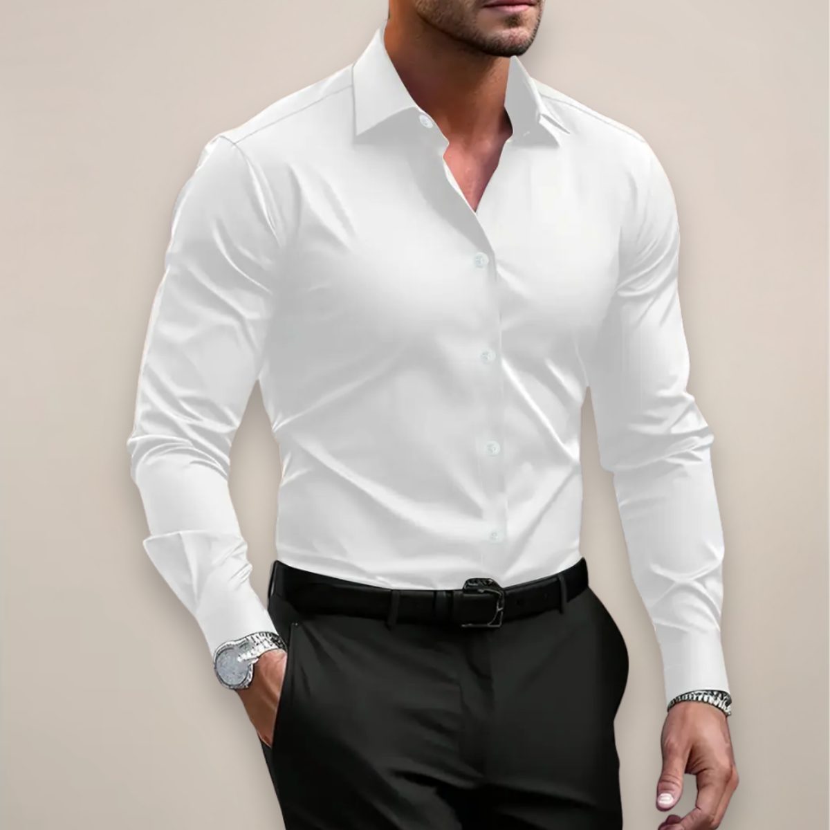 Camicia Elegante da Uomo a Maniche Lunghe — foto 7
