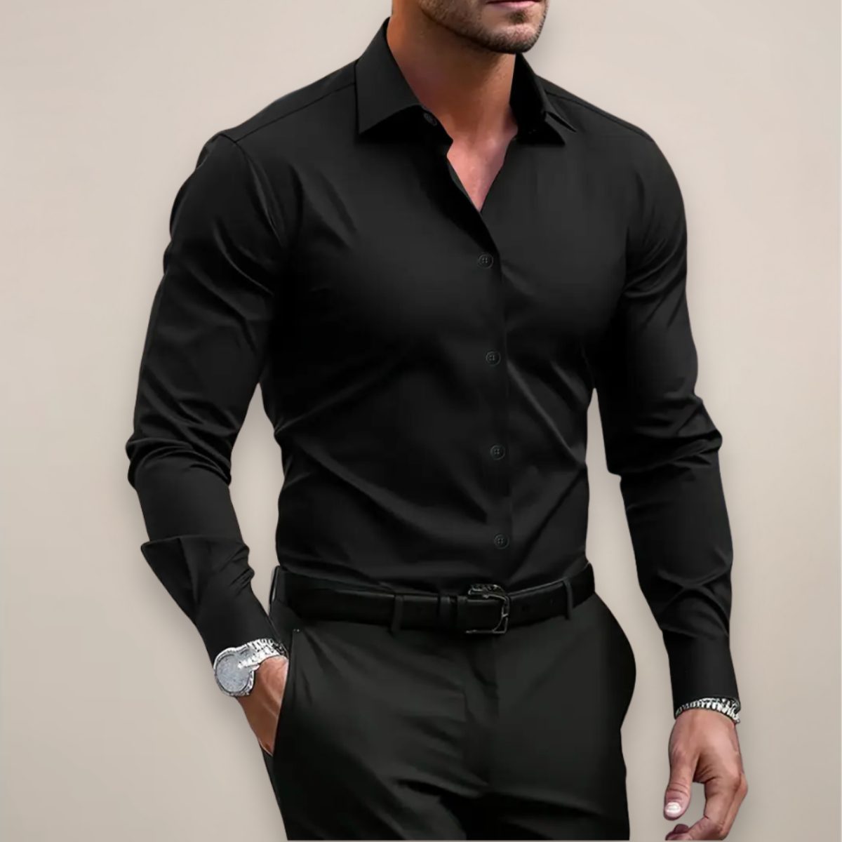 Camicia Elegante da Uomo a Maniche Lunghe — foto 9