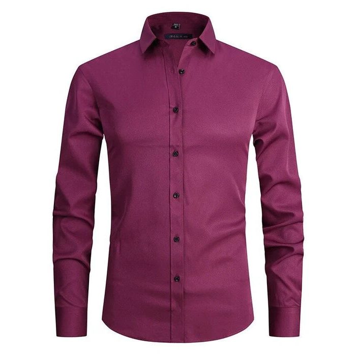 Camicia Manica Lunga da Uomo Comfort Elasticizzato — foto 10