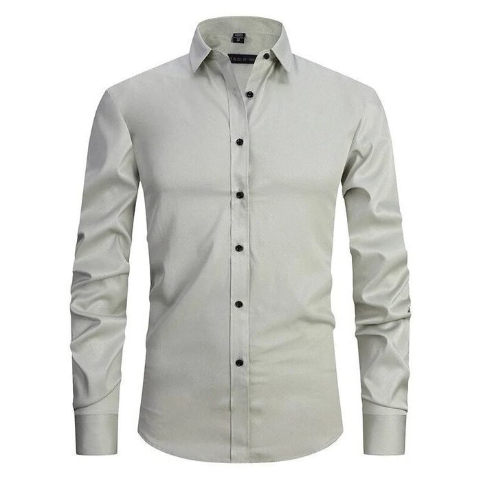 Camicia Manica Lunga da Uomo Comfort Elasticizzato — foto 11