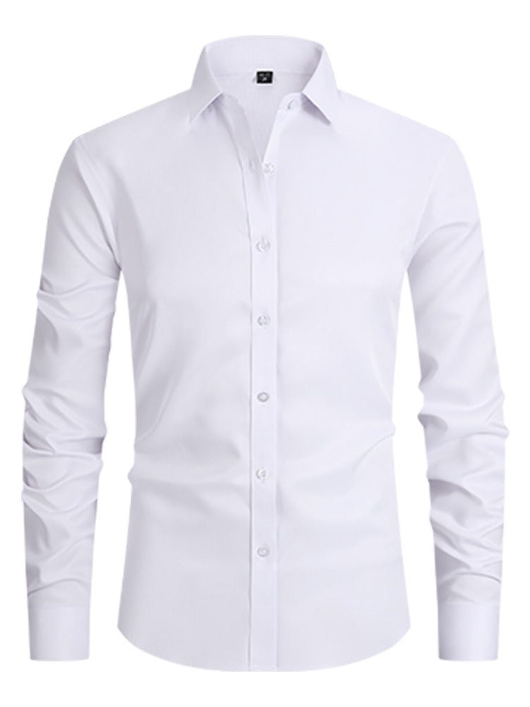 Camicia Manica Lunga da Uomo Comfort Elasticizzato — foto 12
