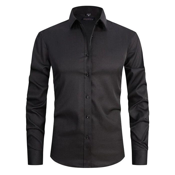 Camicia Manica Lunga da Uomo Comfort Elasticizzato — foto 2