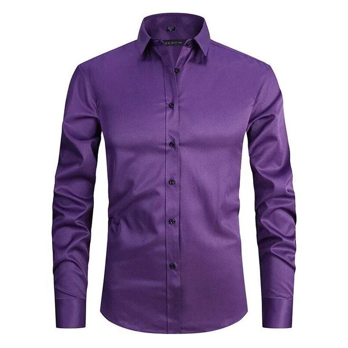 Camicia Manica Lunga da Uomo Comfort Elasticizzato — foto 5