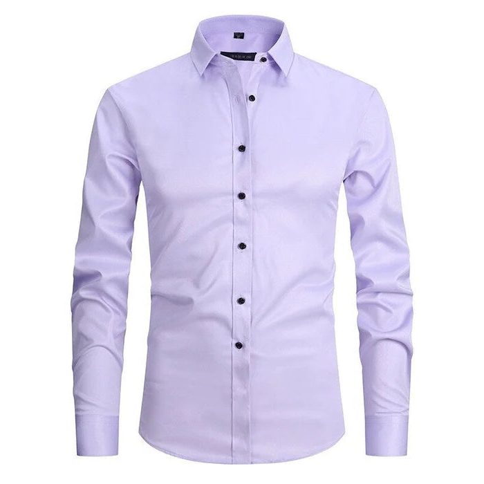 Camicia Manica Lunga da Uomo Comfort Elasticizzato — foto 7