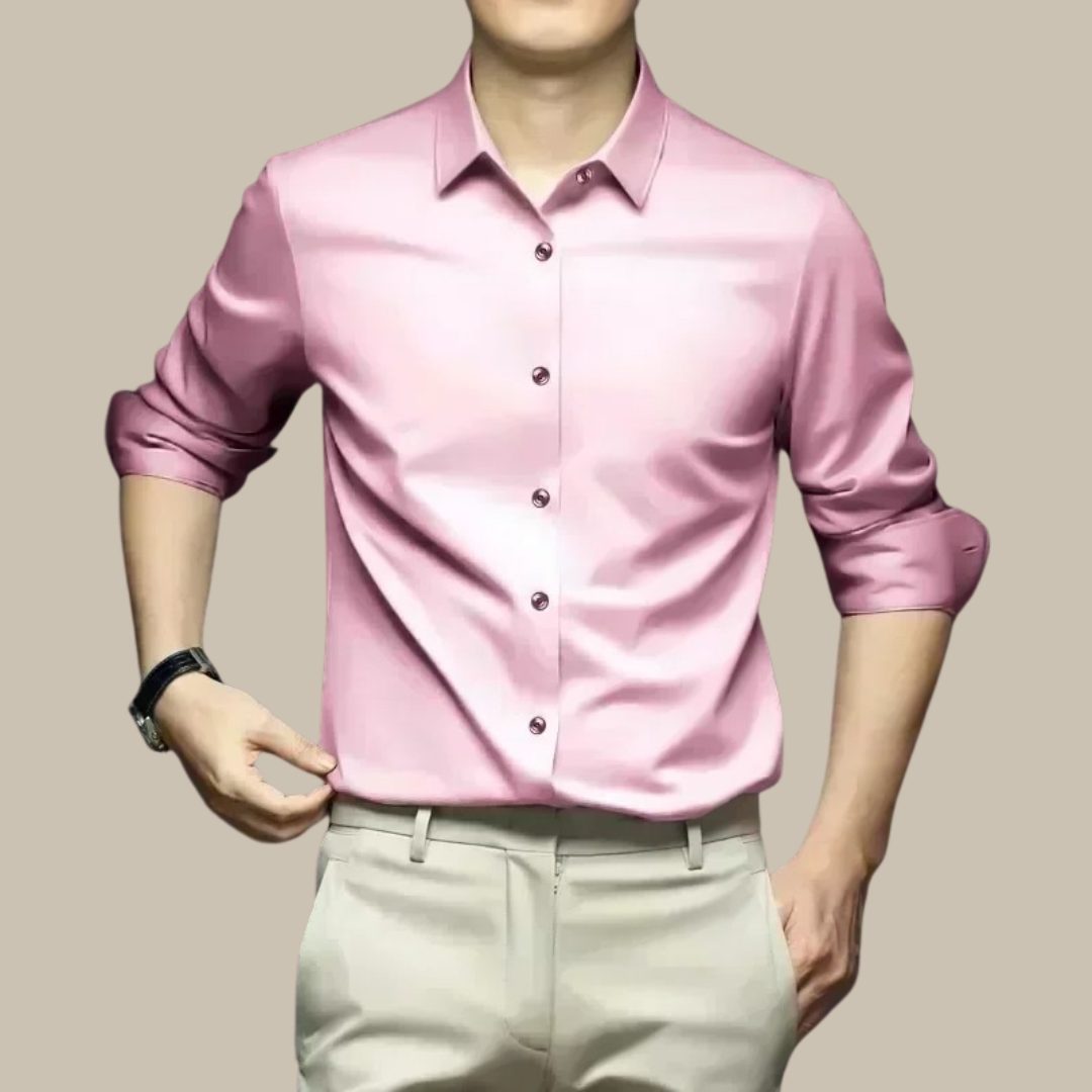 Camicia da Uomo Vestibilità Sartoriale Lucida — foto 11