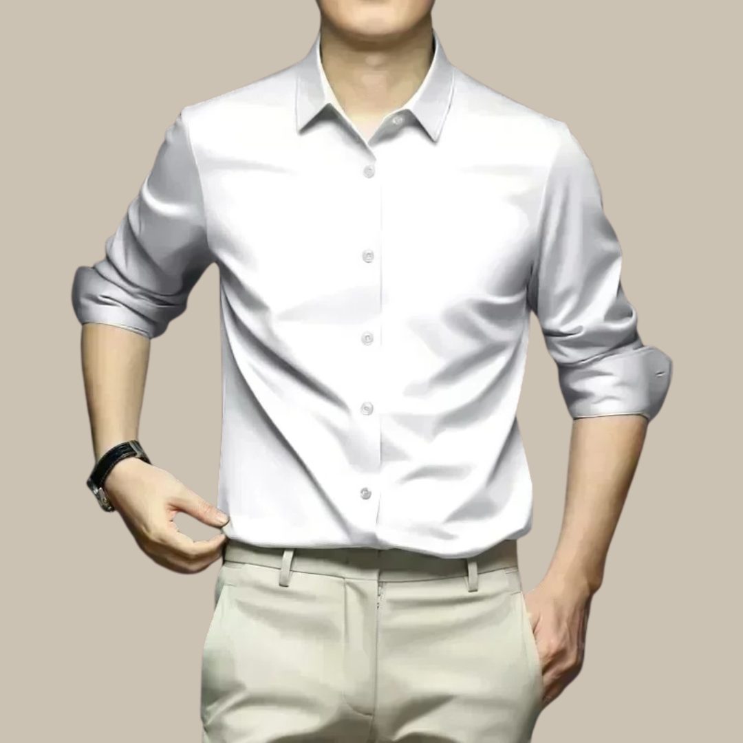 Camicia da Uomo Vestibilità Sartoriale Lucida — foto 12