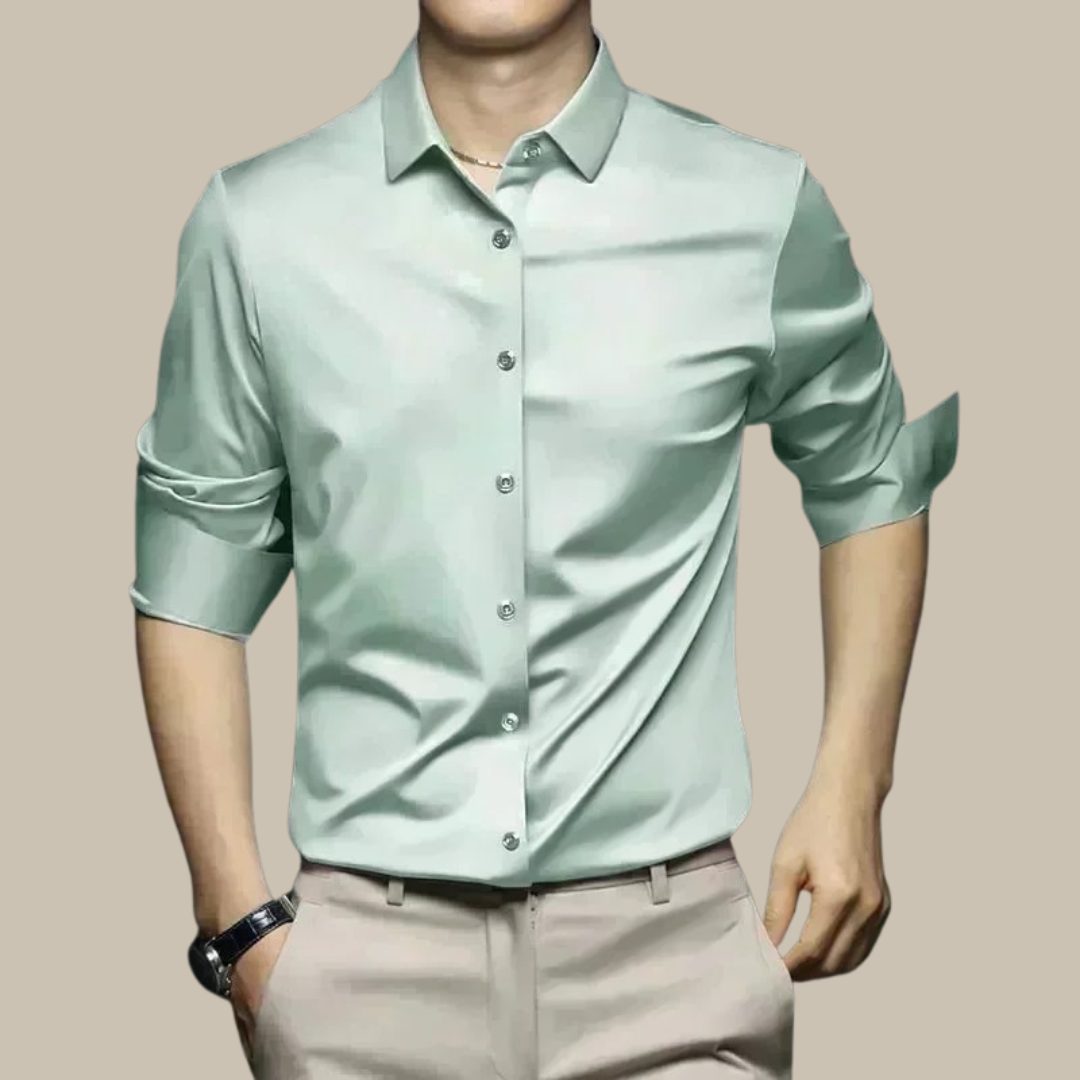 Camicia da Uomo Vestibilità Sartoriale Lucida — foto 4
