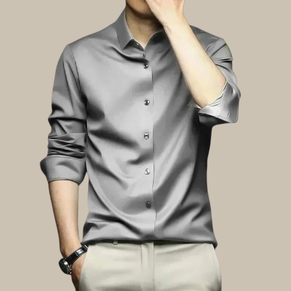 Camicia da Uomo Vestibilità Sartoriale Lucida — foto 6