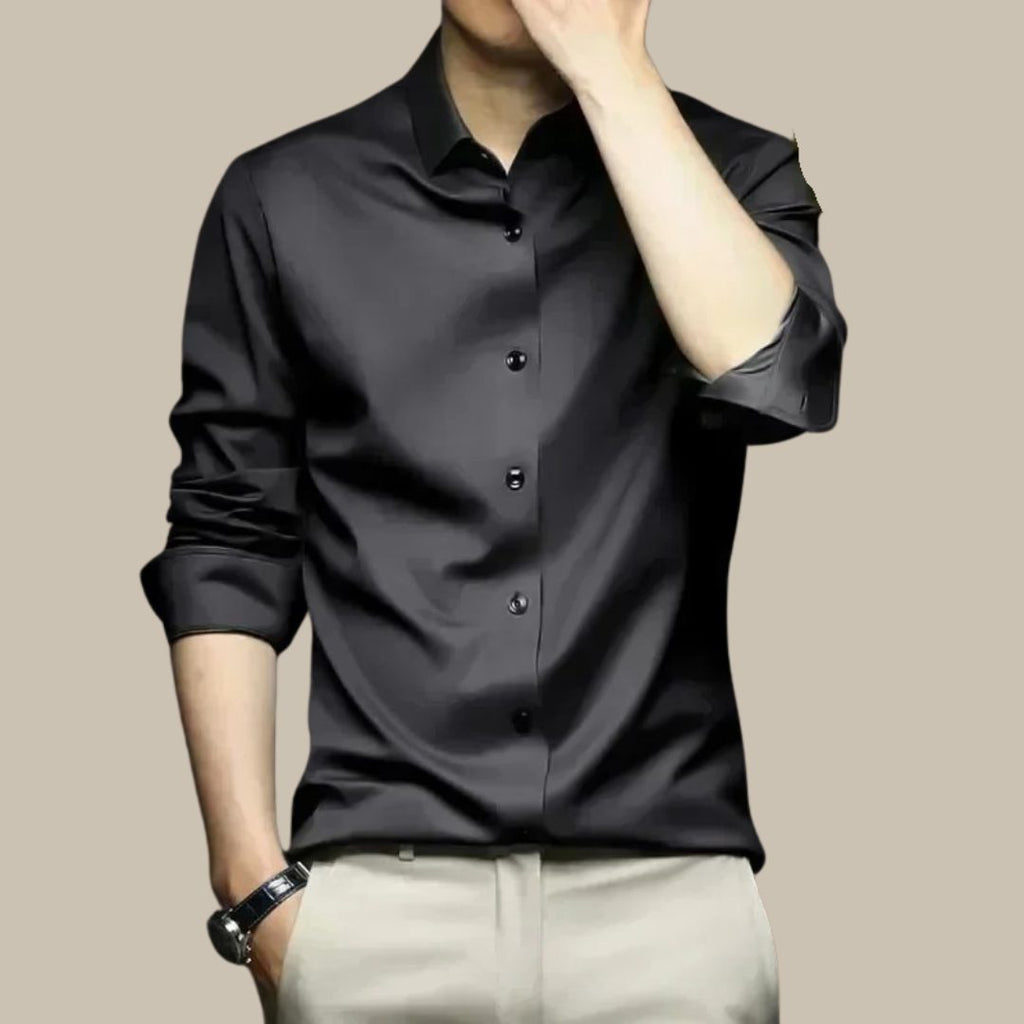 Camicia da Uomo Vestibilità Sartoriale Lucida — foto 7