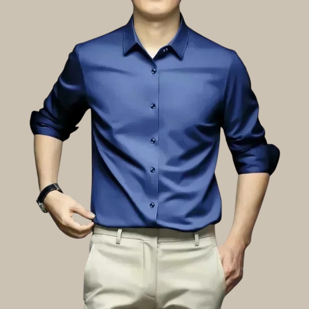 Camicia da Uomo Vestibilità Sartoriale Lucida — foto 8