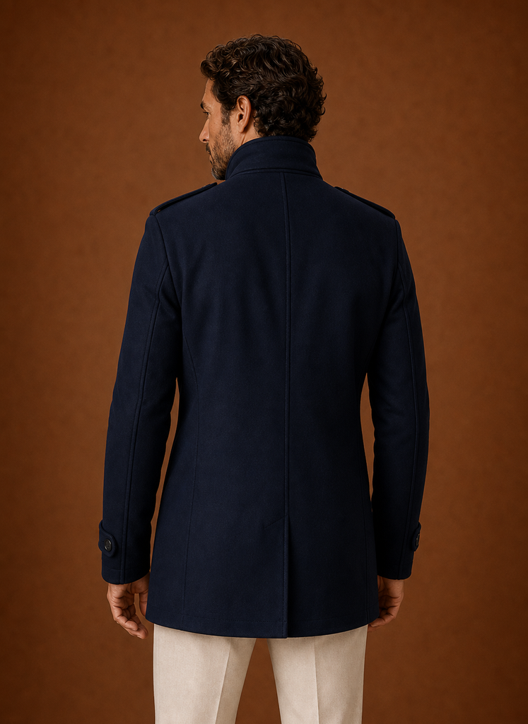 Cappotto Doppiopetto da Uomo con Bottoni Frontali — foto 12