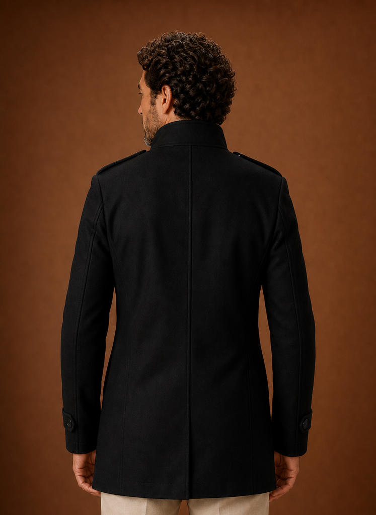 Cappotto Doppiopetto da Uomo con Bottoni Frontali — foto 5