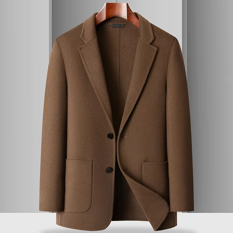 Cappotto in Lana da Uomo Lunghezza Media