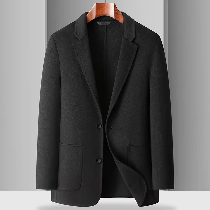Cappotto in Lana da Uomo Lunghezza Media — foto 2