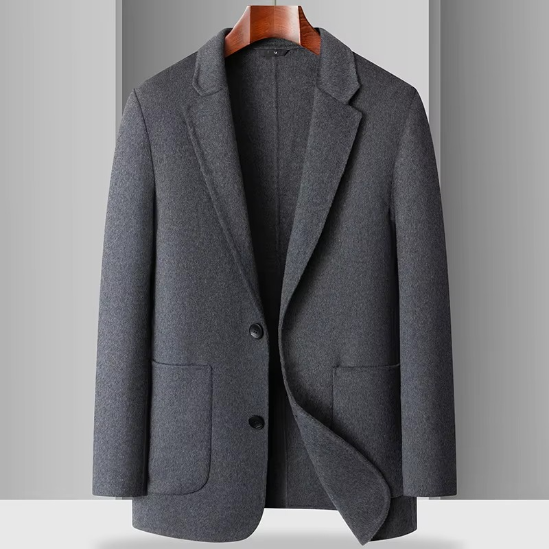 Cappotto in Lana da Uomo Lunghezza Media — foto 3