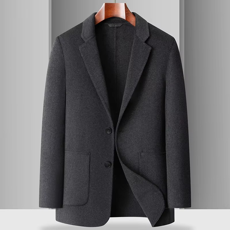 Cappotto in Lana da Uomo Lunghezza Media — foto 4