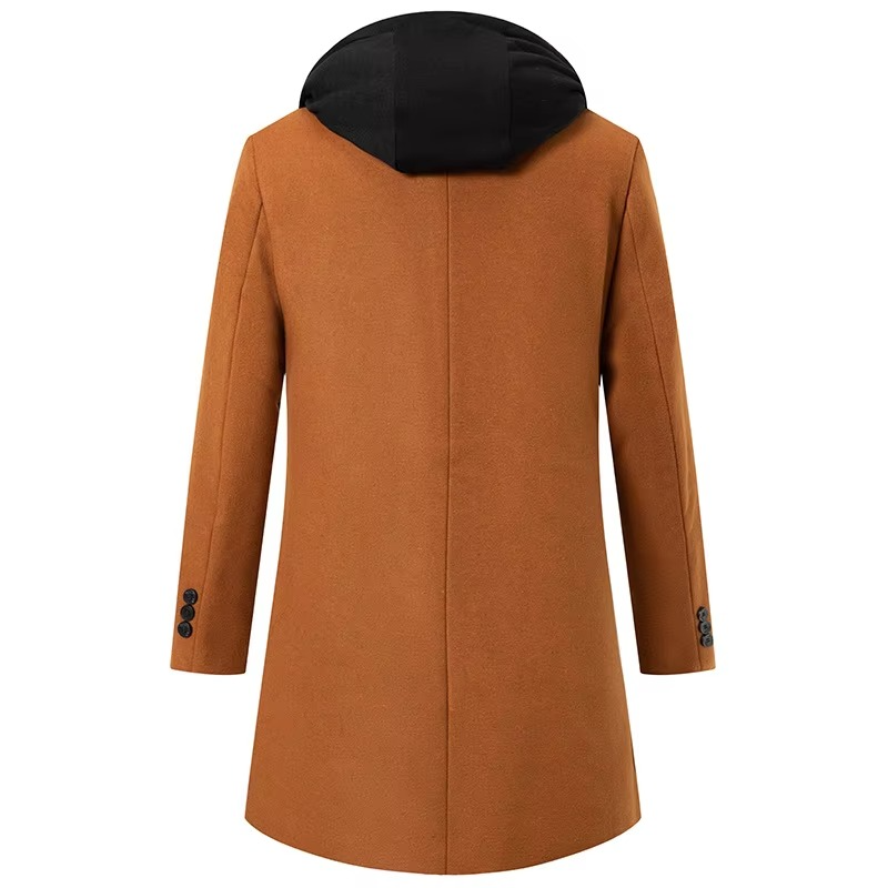 Cappotto in Lana da Uomo Lungo con Cappuccio — foto 6