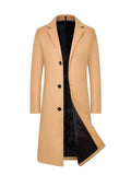 Cappotto in Lana da Uomo Tre Bottoni Colletto Classico