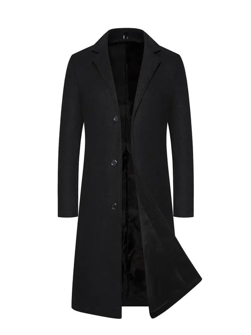 Cappotto in Lana da Uomo Tre Bottoni Colletto Classico — foto 2