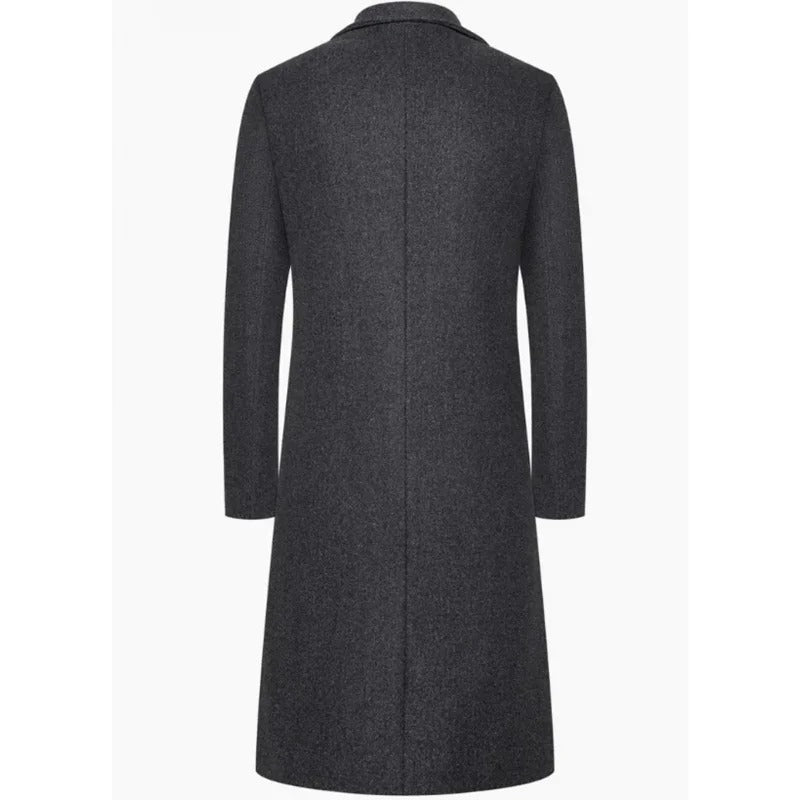 Cappotto in Lana da Uomo Tre Bottoni Colletto Classico — foto 5