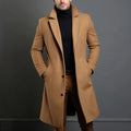 Cappotto Lungo da Uomo con Revers a Dente