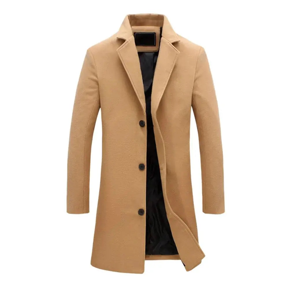 Cappotto Lungo da Uomo con Revers a Dente — foto 2