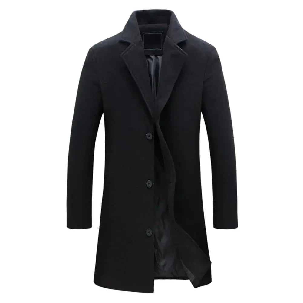 Cappotto Lungo da Uomo con Revers a Dente — foto 4