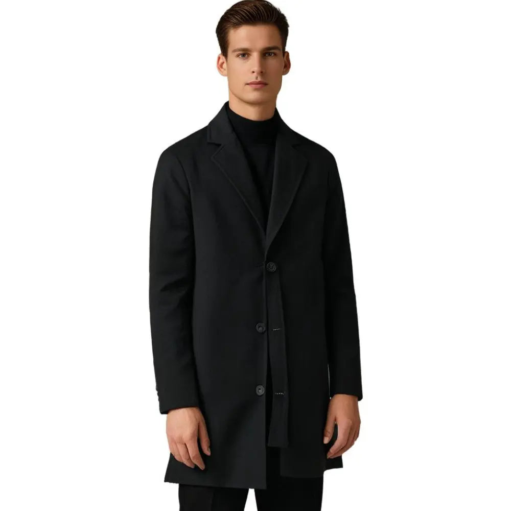 Cappotto Lungo da Uomo con Revers a Dente — foto 5