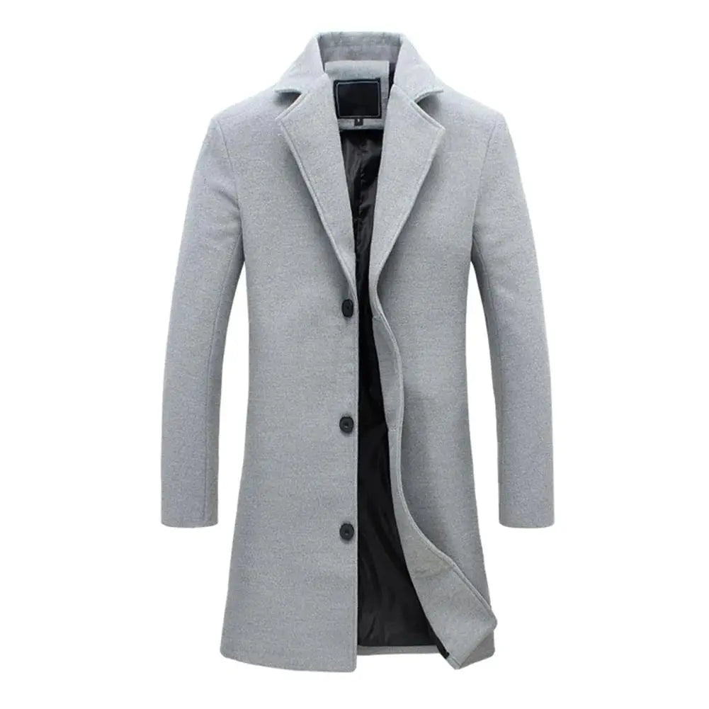 Cappotto Lungo da Uomo con Revers a Dente — foto 7