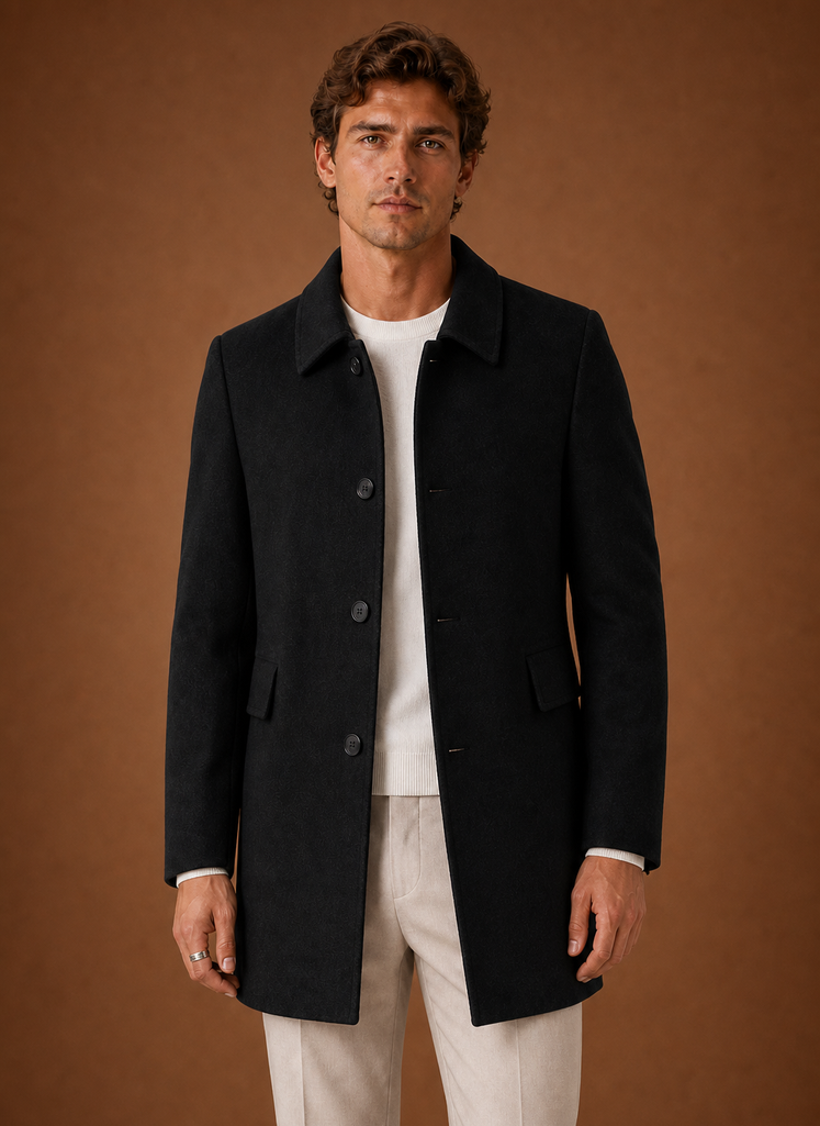 Cappotto Lungo da Uomo Taglio Sartoriale