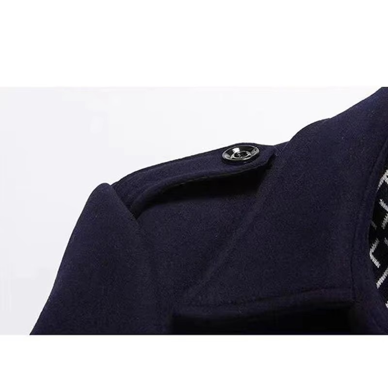 Cappotto in Misto Lana da Uomo con Collo Sciallato — foto 10