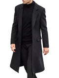 Cappotto Monopetto Lungo da Uomo Taglio Slim