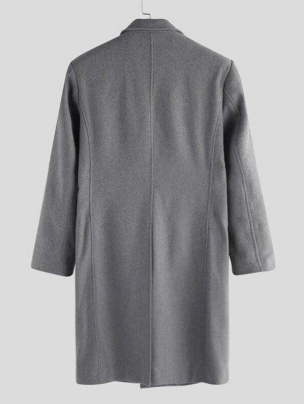 Cappotto Monopetto Lungo da Uomo Taglio Slim — foto 11