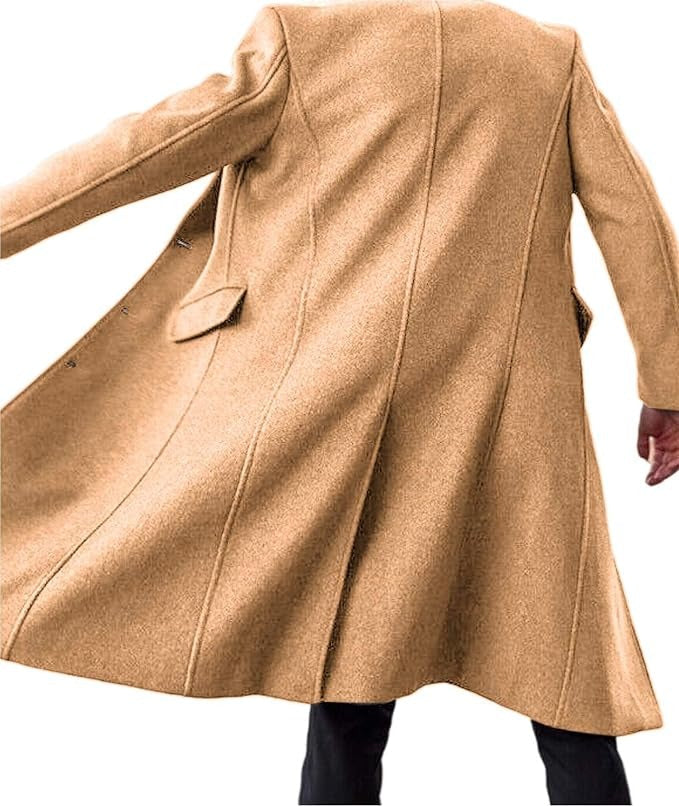 Cappotto Monopetto Lungo da Uomo Taglio Slim — foto 5