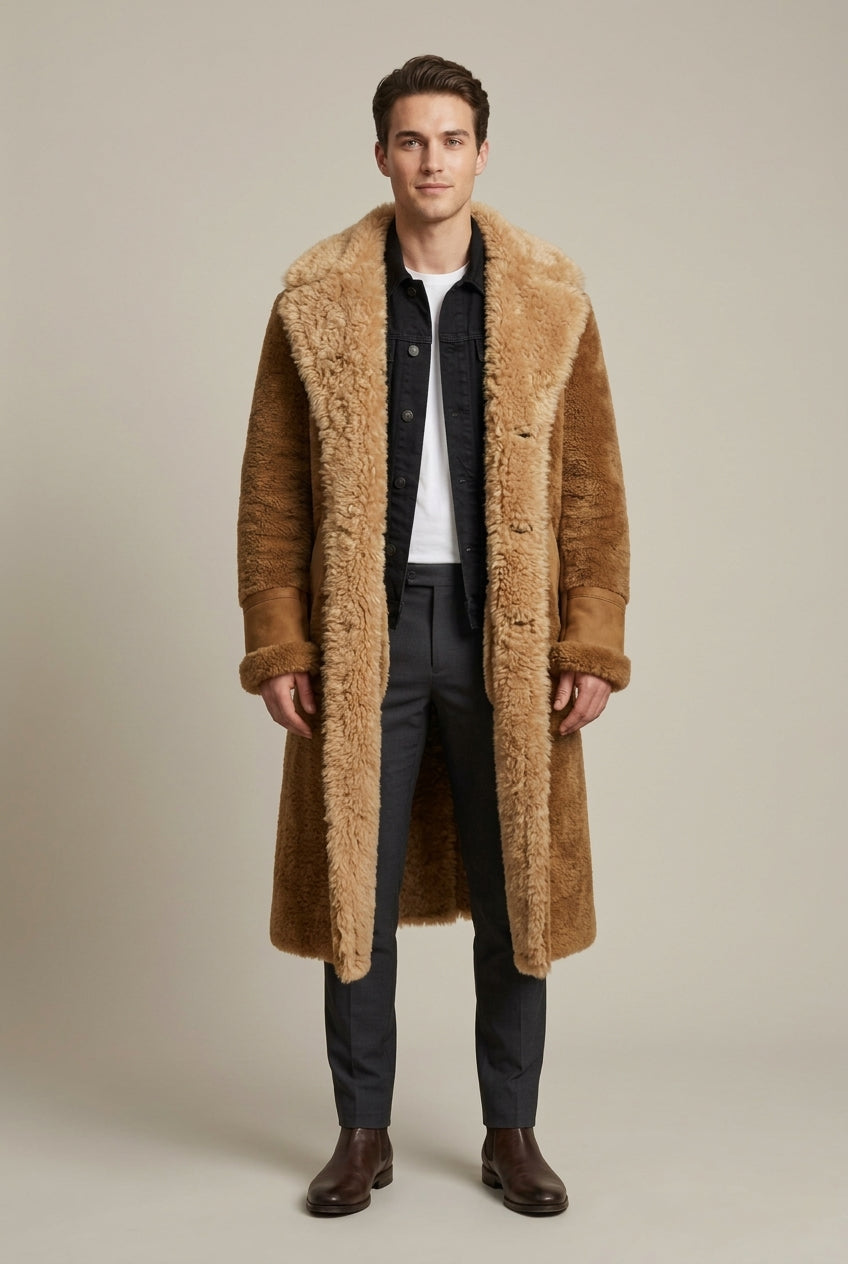 Cappotto in Montone Sintetico da Uomo Reversibile — foto 2