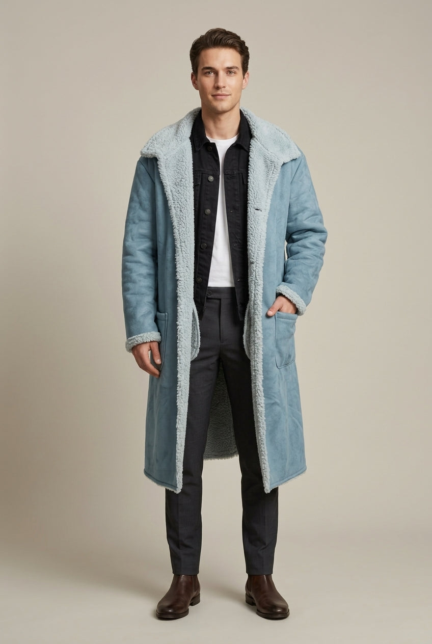 Cappotto in Montone Sintetico da Uomo Reversibile — foto 4