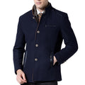 Cappotto da Uomo in Lana con Collo Coreano